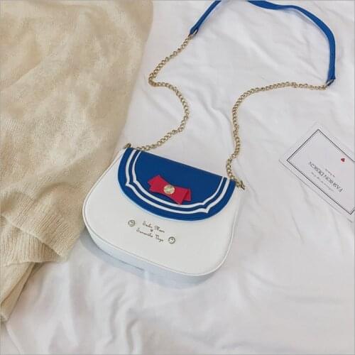 Anime Lovely Girl Tsukino Usagi Moon Cosplay PU single shoulder slanting cross bag cute cartoon soft girl