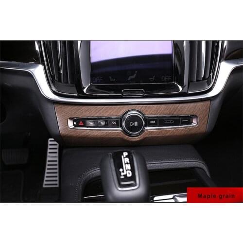 For Volvo S90 maple grain Acoustic adjustment decorative frame 1pc