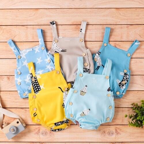 PatPat New Summer Baby Strappy Romper