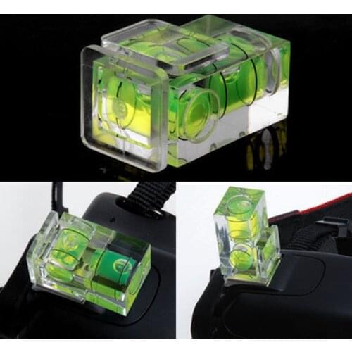 1PC Two-Dimensional Bubble Spirit Level For Camera Level Adapter For Cameras Measure Tools