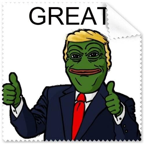 Sad Frog Trump Funny Lets Make America Great Again Spoof Meme Image Glasses Cloth Cleaning Cloth Phone Screen Cleaner 5pcs