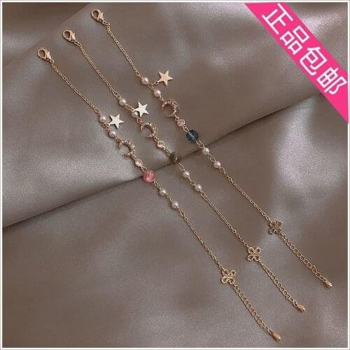 Classic Stellar Moon Korean Womens Bracelet Charm Friendship Jewelry best friends dream of colorful stone fashion bracelets