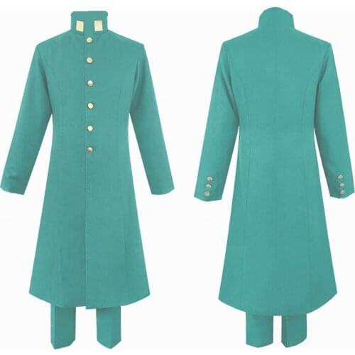 JoJos Bizarre Adventure Kakyoin Tenmei Cosplay Anime Set Green Cosplay Costumes Polyester Four Seasons