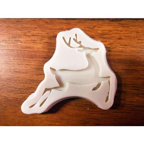 Luyou 1pcs Elk Silicone Mold Fondant Mold Cake Decorating Tools Lace Baking Cake Chocolate Mould FM1821