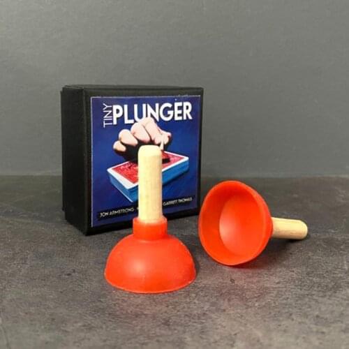Tiny Plunger by Jon Armstrong (DVD+GIMMICK) Magic Tricks Magician Close Up Illusions Props Mentalism Unsuspecting little Magia
