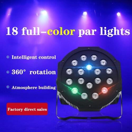 Mini LED Full Color Par Lights RGB Strobe Sound Remote Control DJ Disco Lamp DMX512 For Party Bar Spot Stage Lighting Effect