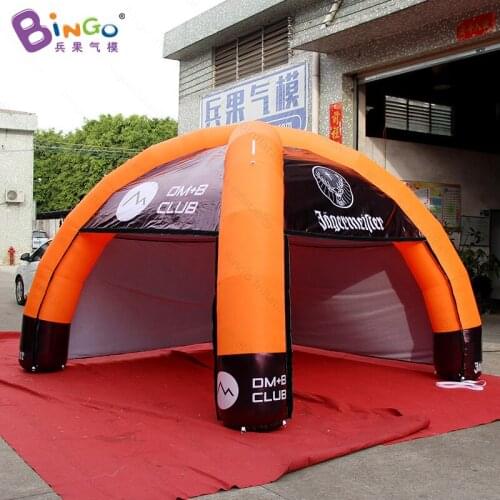Promotional 5X3.6X2.5 Meters inflatable tent for advertising customized logo blow up spider tent for commercial show toy tent