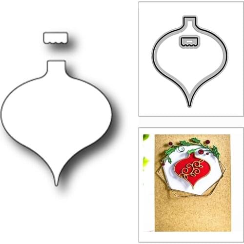 New Christmas Ornaments Frame 2020 Metal Cutting Dies for DIY Scrapbooking Decoration and Card Making Embossing Craft No Stamps