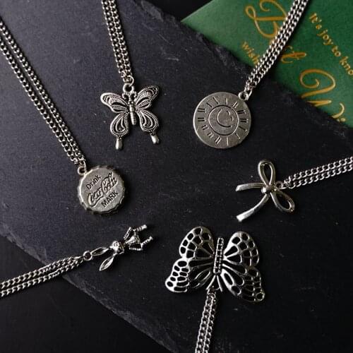 New Titanium Steel Pendant Net Red Retro Fun Funny Necklace Beng Di Tu Cool Couple Girlfriend Hip Hop #7A41710