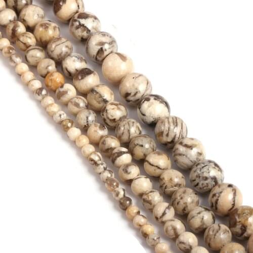 Wholesale Natural Stone Sodium Feldspar Beads Round Loose Beads for Jewelry Making DIY Charm Necklace Bracelet Accessories 38cm