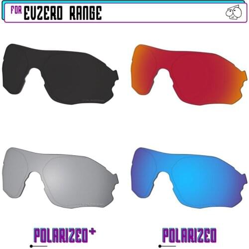 EZReplace Polarized Replacement Lenses for - Oakley EVZero Range Sunglasses - BkSrP Plus-RedBlueP