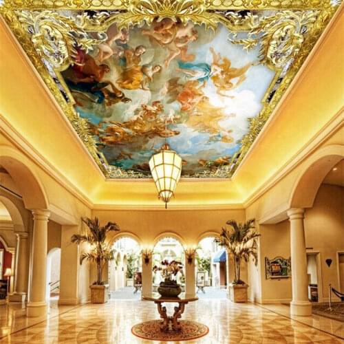 Custom 3d ceiling wallpaper for walls 3 d Living room bedroom wall paper for kids room TV backdrop angel wallpaper 3d modern