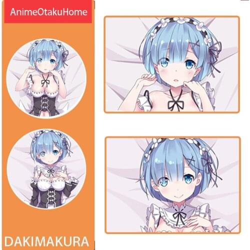 Re Zero kara Hajimeru Isekai Seikatsu Rem Lovely Pillowcases Otaku Bedding Dakimakura Hugging Body Throw Pillow Case Cover