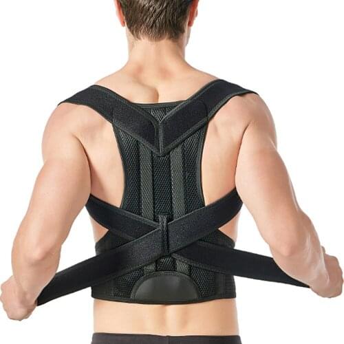 Adjustable Medical Therapy Back Support Shoulder Back Brace Lumbar Posture Correction Spine Postural Corrector Belt Health Care