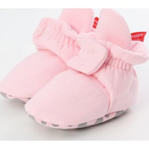 Pink Toddler Shoes Cotton Soft Comfortable Baby Girl Shoes New Fashion Children First Walker Newborn Anti-slip Solid Kids Shoes