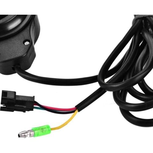 F2TC 1 Set E-bike Handlebar Electric Scooter Accelerator Thumb with LCD Display Black Bicycle Grips Accessories