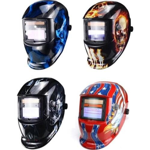 Arc Sensor Big View Solar Auto Darkening/Shading Grinding/Polish Welding Helmet/Welder Goggles/Mask/Cap