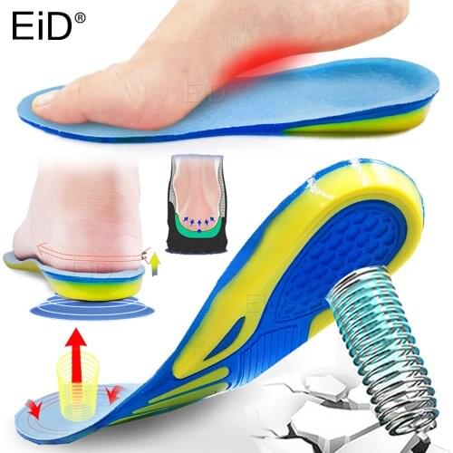 Silicone Non-Slip Gel Soft Sport Shoe Insoles Massaging Insole Orthopedic Foot Care For Feet Shoes Sole Shock Absorption Pads