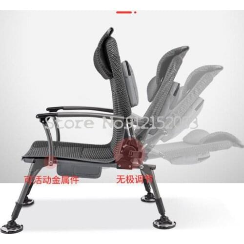 Terrain 3D breathable thickening folding multifunctional ultra-light portable fishing chair reclining European fishing chair