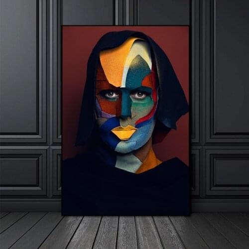 Modern Art Wall Pictures Black Woman Portrait Canvas Painting Posters Prints Canvas Art Decor Picture For Living Room Abstract