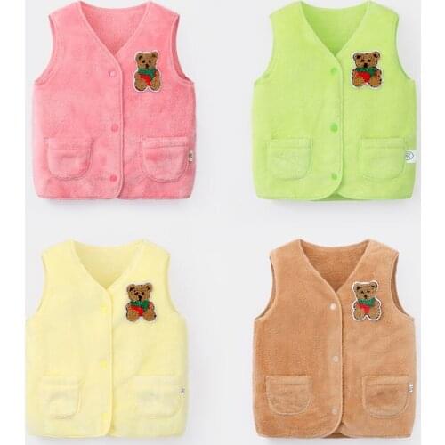 Vest wild female baby vest winter winter new baby vest warm vest men and women baby Keep warm
