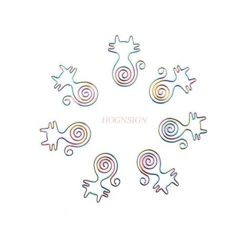 10pcs Colorful Capuchin Paper Clip Paper Clip Bookmark Cute Pin Invisible Safety Pin