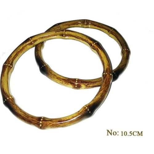 10pcs / lot) Wholesale Luggage Handbag Hardware Accessories DIY High-end Womens Bag Simulation Bamboo Handle