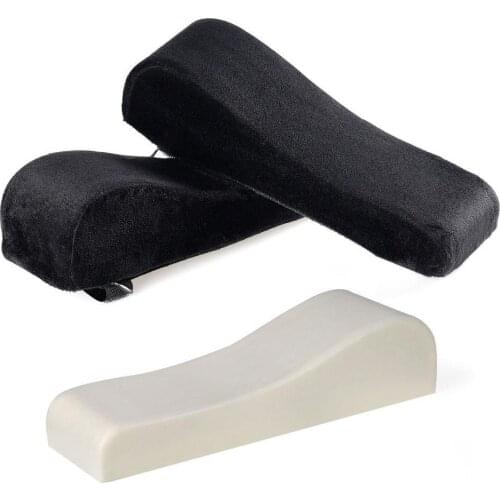 2pcs Office Chair Armrest Pads For Gaming Computer Chair Arm Covers Pressure Relief Memory Foam Soft Elbow Pillow Cushion