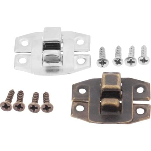 20Pc 24*19mm Vintage Lock Iron Jewelry Chest Box Gift Box Suitcase Case Buckles Toggle Hasp Latch Catch Clasp Furniture Hardware