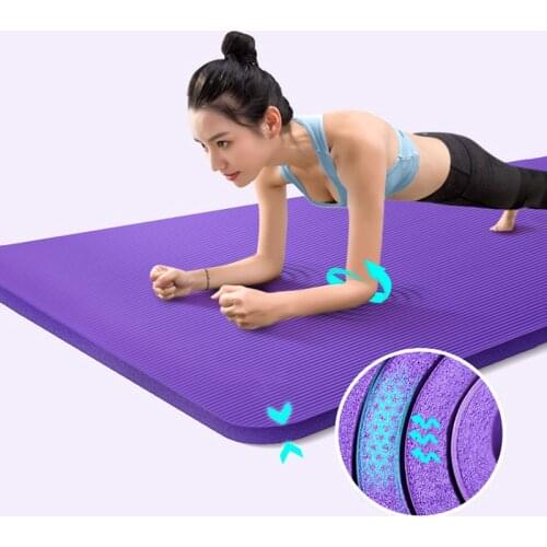 200Cm *90Cm Yoga Mats 15Mm Extra Fat Antislip Esterilla Pilates Home Practice Gym Sport Dance Mat Tasteless Fitness Pad