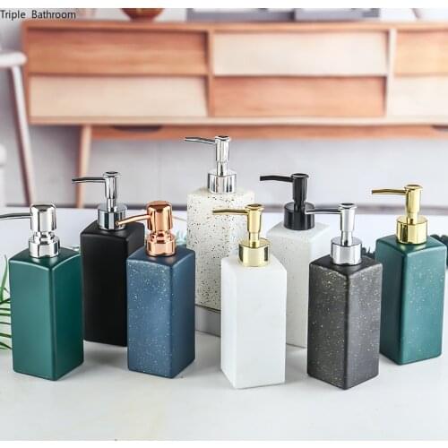 400ml Liquid Soap Dispenser High Capacity Glass Home Shampoo Shower Gel Bottle Wristband Dispenser Bathroom Accessories
