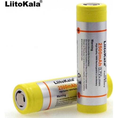 5PCS NEW Original 3.7V 18650 2500mAh Li-ion battery rechargeable cell HE4 20A discharge Max 30A pulse for power tools