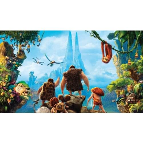 5D Diy Diamond Painting Cross Stitch full Square Round Diamond Embroidery The Croods picture for wall room Decor H968