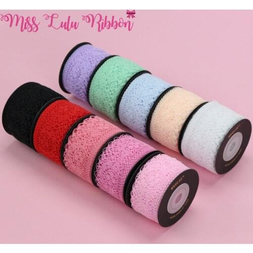 8 Yards 3.5cm Color Cotton Thread Lace Garment Sewing Fabric Decoration Ppure Cotton Crochet Lace Ribbon Handmade Jewelry Craft