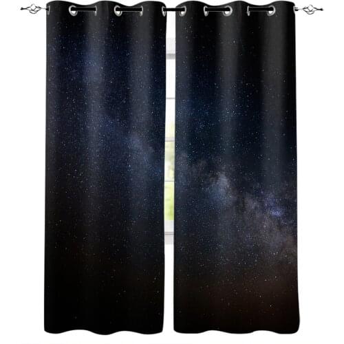 Abstract Galaxy Scenery Nebula Blackout Curtains for Children Kids Home Decor Bedroom Living Room High Shading Window Curtains