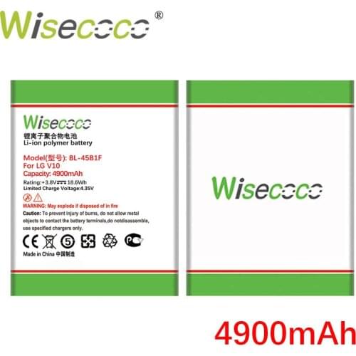 Wisecoco BL-45B1F 4900mAh New Battery For LG V10 H961N F600 H900 H901 VS990 H968 H960 V10 K520 Phone High quality battery