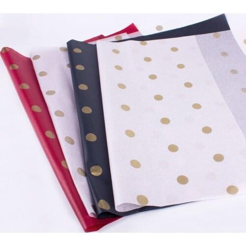 20Sheets/bag Dots Tissue Paper Flower 50*70cm Gift Packaging Home Decoration Festive & Party Wedding DIY Gift Packing Supplies