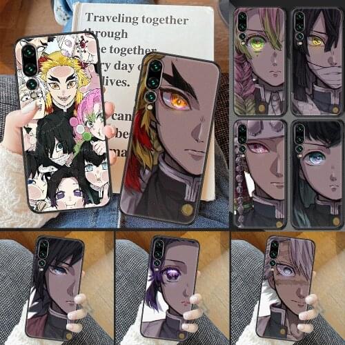 Demon Slayer Cool Anime Phone case For Huawei P Mate P10 P20 P30 P40 10 20 Smart Z Pro Lite 2019 black 3D hoesjes tpu back soft