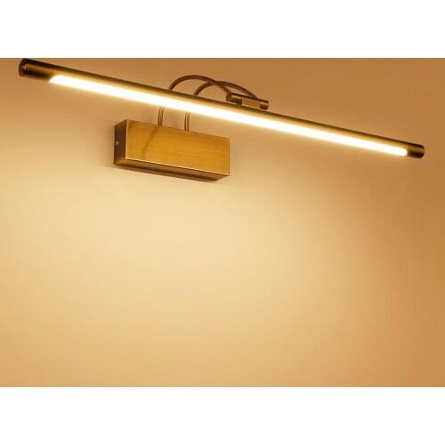 Decoration L45/55/65/75cm Nickel Bronze Body led Bathroom Mirror Front Lights Vanity Light LED Cabinet Lamp