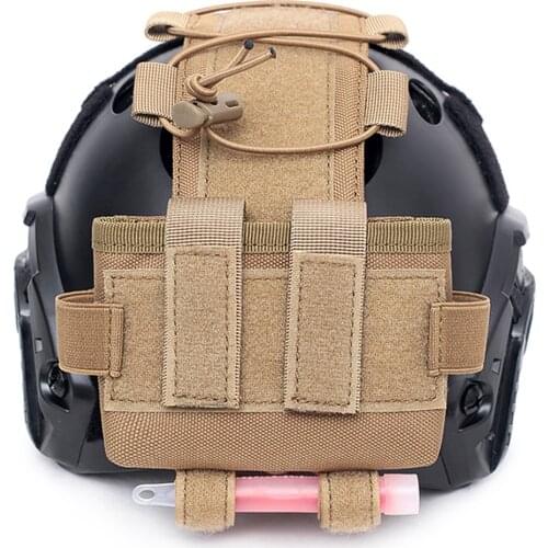Battery Pack Helmet Accessory Bag MK2 Tactical Helmet Multifunctional Counterweight Bag FAST Helmet Balance Bag Battery Pack