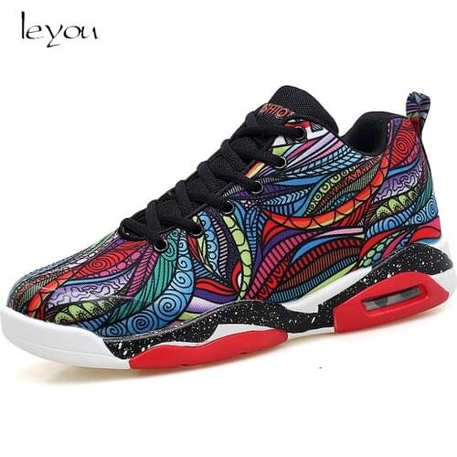 Leyou Men Colorful Sneakers Fashion Brand 2017 Air Cushion Shoes Sport Homme Super Shoes Star Casual Sneaker Shoes Men