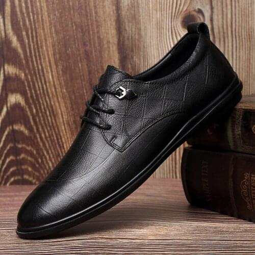High Quality Mens Shoes Genuine Leather Casual Shoes Men Business Oxfords Shoes For Man Luxury Loafers Moccasins Comfy Flats
