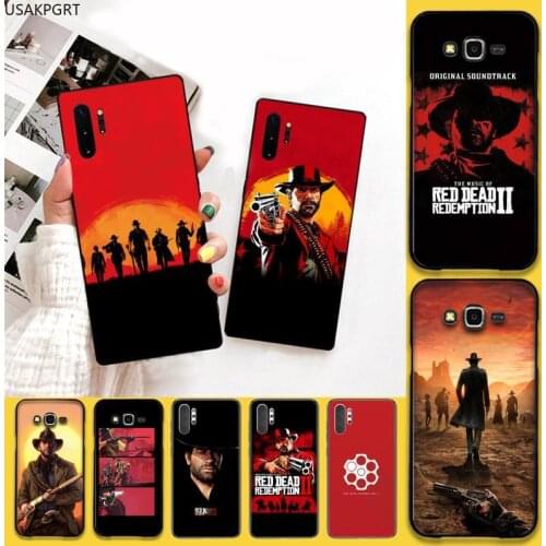 USAKPGRT Dead Redemption 2 Soft black Phone Case For Samsung Galaxy Note20 ultra 7 8 9 10 Plus lite J7 J8 Plus 2018 Prime