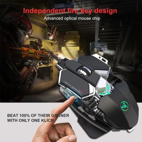Mechanical Define the game USB Wired 6400DPI Adjustable Gaming Mouse Mice For PC CF Survival Chicken Pressure Gun Custom#g3