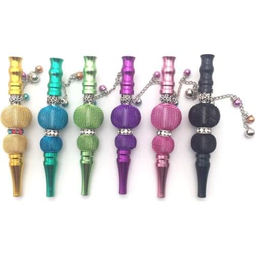 Wholesale 20pcs Jewelry Alloy Shisha Hookah Mouth Tips Chicha Filter Tip Detachable Tips Jewelry Alloy pipe Smoking Accessories