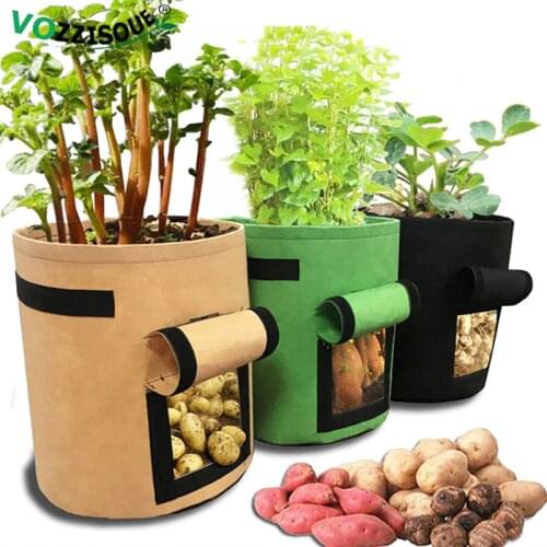 DIY Potato Grow Planter Cloth Planting Container Bag Vegetable Gardening Sac Pomme De Terre Thicken Garden Pot Planting Grow Bag