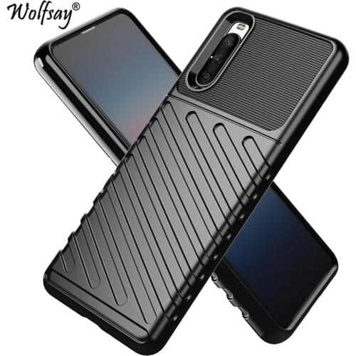 Rugged Fiber Shield Cover For Sony Xperia 10 III Lite Case Full Cover Case For Sony Xperia 10 III Lite Case For Sony 10 III Lite