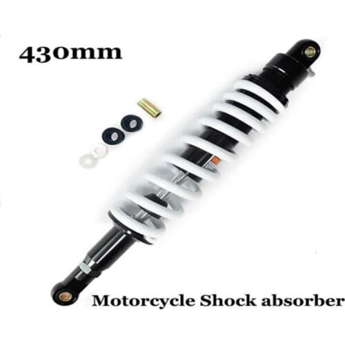 430mm Shock Absorber Adjustable Rear Suspension Spring Mounting For TRAIL PIT DIRT MOTO Motorcycle ATV 250cc White Round