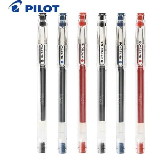 PILOT HI-TEC-C Gel Pen BLLH-20C3/C4/C5 Needle Tip 0.3/0.4/0.5mm Writing Supplies Stationery for School & Office Finance Pen
