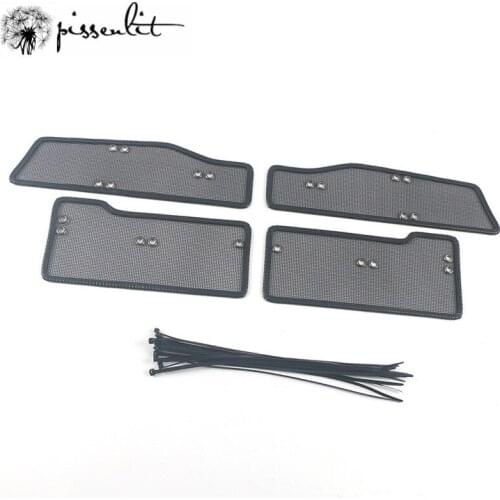 For Kia Forte 2018 Racing Grills Anti-insect Network Sequins Diamond Net Water Tank Protective Net Cover Panel Accessories